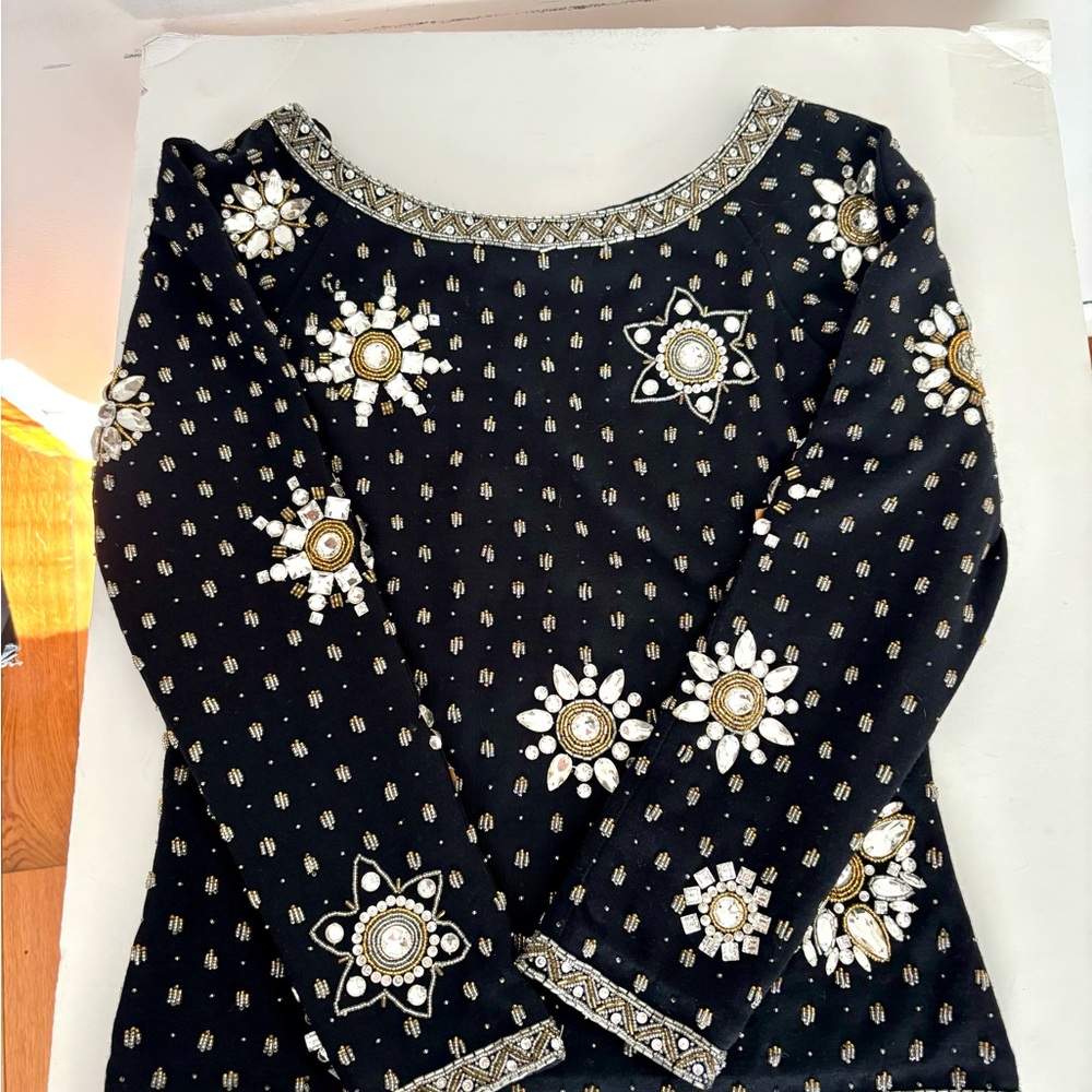 Adrienne Vittadini beaded blouse - Picture 2 of 10